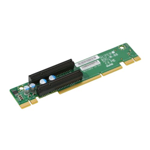������-����� SuperMicro RSC-W-88 1U LHS WIO Riser card with two PCI-E x8 slots 
