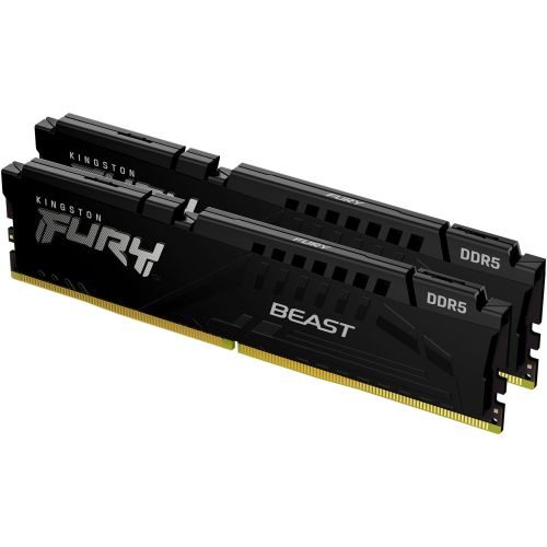 ������ DDR5 2x32GB 5600MHz Kingston KF556C40BBK2-64 Fury Beast RTL Gaming PC5-44800 CL40 DIMM 288-pin 1.25� dual rank � ���������� Ret (KF556C40BBK2-64)