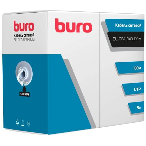   Buro BU-CCA-040-100M UTP 4  cat.5E solid 0.40 CCA 100  (BU-CCA-040-100M)