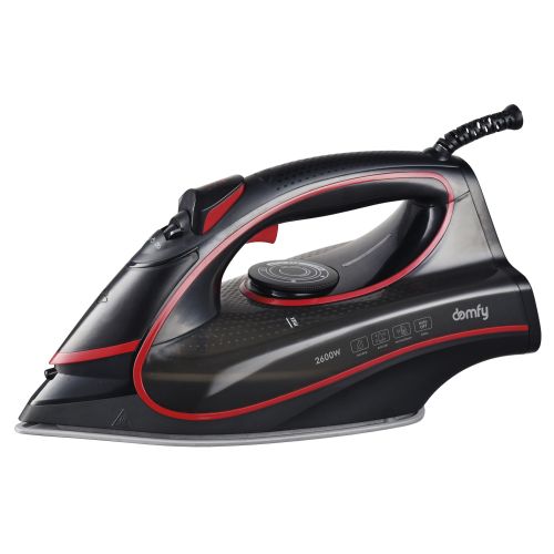 Утюг Domfy DSC-EI606 2600Вт черный/красный (DSC-EI606) Утюг Domfy DSC-EI606 2600Вт черный/красный (DSC-EI606)
