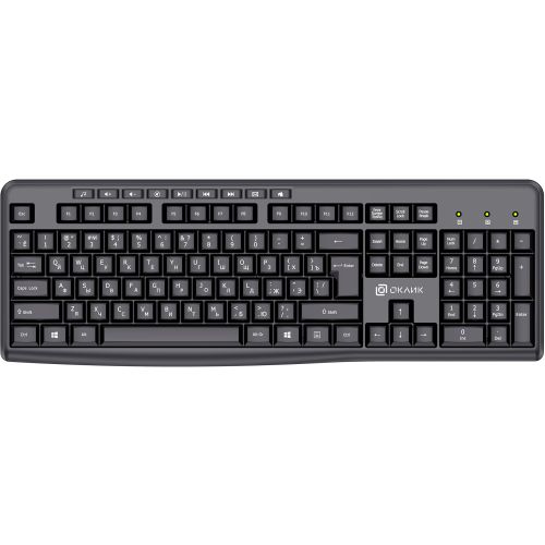OKLICK Клавиатура Оклик K225W черный USB беспроводная Multimedia (1875232) (1875232) OKLICK Клавиатура Оклик K225W черный USB беспроводная Multimedia (1875232) (1875232)
