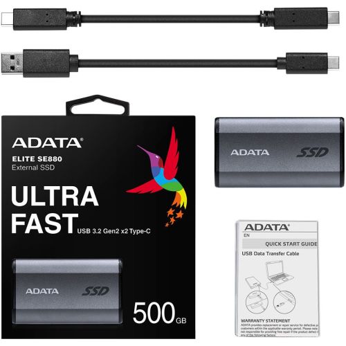  SSD A-Data USB-C 500Gb AELI-SE880-500GCGY SE880 2.5