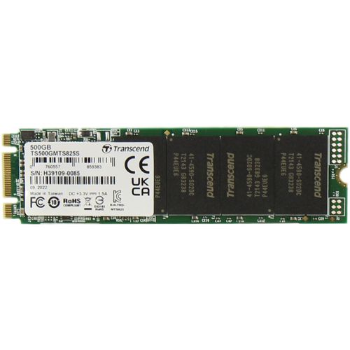  SSD Transcend SATA-III 500GB TS500GMTS825S 825S M.2 2280 0.3 DWPD (TS500GMTS825S)