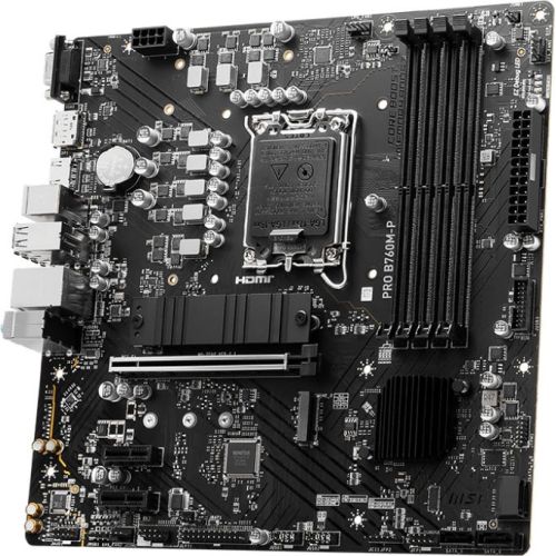   MSI PRO B760M-P Soc-1700 Intel B760 4xDDR5 mATX AC`97 8ch(7.1) GbLAN+VGA+HDMI+DP (PRO B760M-P)