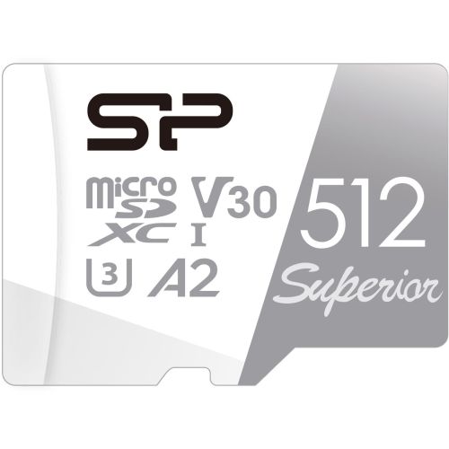   microSDXC 512GB Silicon Power SP512GBSTXDA2V20 Superior V30 A2 w/o adapter (SP512GBSTXDA2V20)