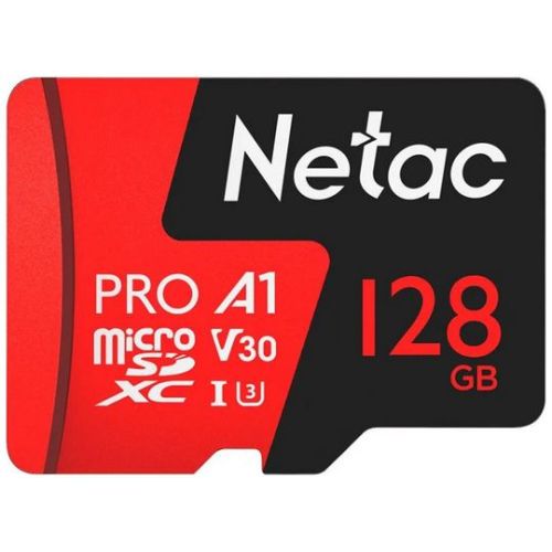   microSDXC 128GB Netac NT02P500PRO-128G-S P500 Extreme Pro A1 w/o adapter (NT02P500PRO-128G-S)