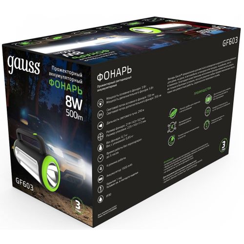 ��������� Gauss GFL603 ������ 8�� ���.:���������. (GF603) (GF603)