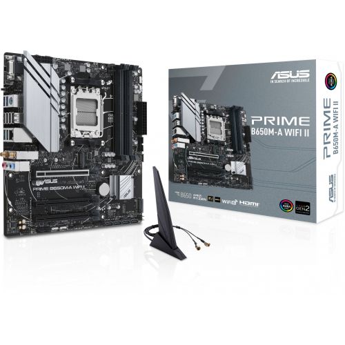 Материнская плата Asus PRIME B650M-A WIFI II Socket AM5 AMD B650 4xDDR5 mATX AC`97 8ch(7.1) 2.5Gg RAID+VGA+HDMI+DP (PRIME B650M-A WIFI II) Материнская плата Asus PRIME B650M-A WIFI II Socket AM5 AMD B650 4xDDR5 mATX AC`97 8ch(7.1) 2.5Gg RAID+VGA+HDMI+DP (PRIME B650M-A WIFI II)
