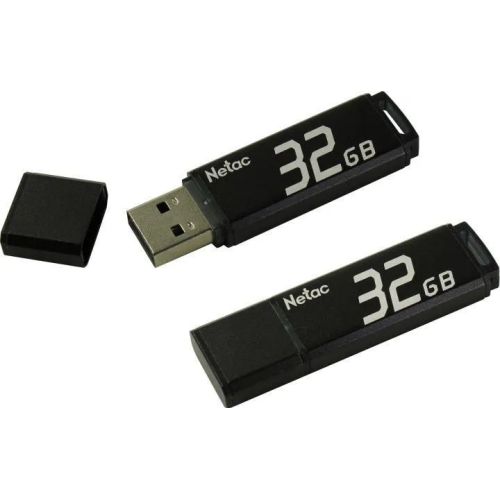 ���� ���� Netac 32Gb U351 NT03U351N-032G-20BK USB2.0 ����� (NT03U351N-032G-20BK)