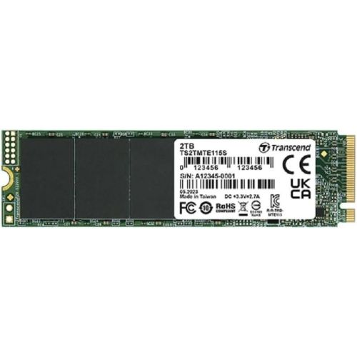  SSD Transcend PCIe 3.0 x4 2TB TS2TMTE115S 115S M.2 2280 0.2 DWPD (TS2TMTE115S)