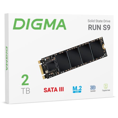 ���������� SSD Digma SATA-III 2TB DGSR1002TS93T Run S9 M.2 2280 (DGSR1002TS93T)