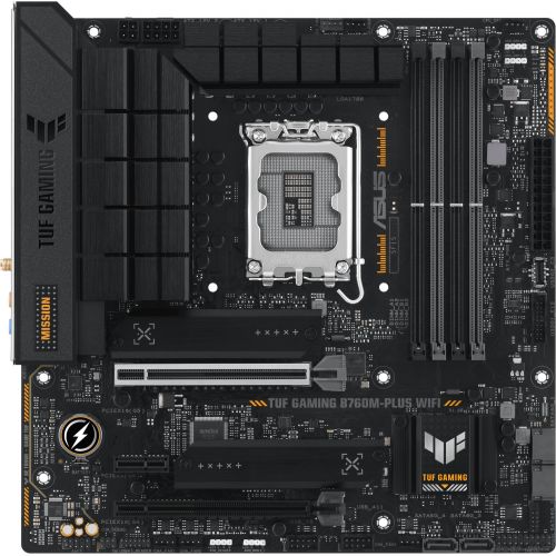   Asus TUF GAMING B760M-PLUS WIFI Soc-1700 Intel B760 4xDDR5 mATX AC`97 8ch(7.1) 2.5Gg RAID+HDMI+DP (TUF GAMING B760M-PLUS WIFI)