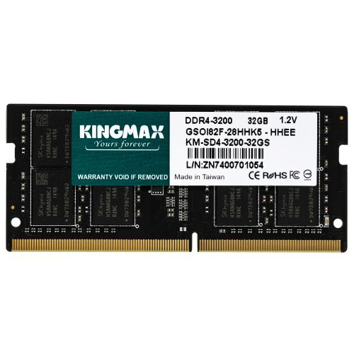  DDR4 32GB 3200MHz Kingmax KM-SD4-3200-32GS RTL PC4-25600 CL22 SO-DIMM 260-pin 1.2 dual rank Ret (KM-SD4-3200-32GS)