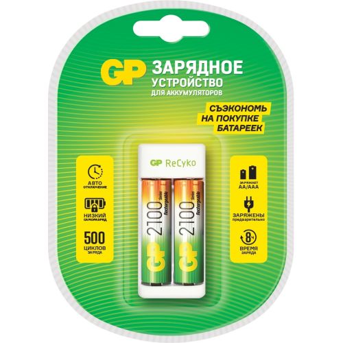   GP Rechargeable E211/210AAHCCS-2CR1 AA/AAA NiMH 2100mAh (2)  (GP E211/210AAHCCS-2CR1)