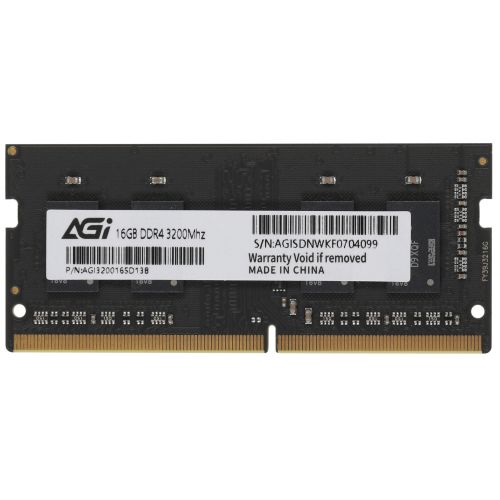  DDR4 16GB 3200MHz AGi AGI320016SD138 SD138 OEM PC4-25600 SO-DIMM 260-pin 1.2 OEM (AGI320016SD138)