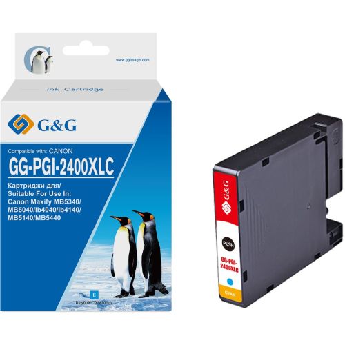   G&G GG-PGI-2400XLC PGI-2400XL C  (20.4)  Canon Maxify iB4040/iB4140/5040/MB5140/5340/MB5440 (GG-PGI-2400XLC)