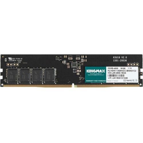  DDR5 16GB 4800MHz Kingmax KM-SD5-4800-16GS RTL PC5-38400 CL40 SO-DIMM 288-pin 1.1 single rank Ret (KM-SD5-4800-16GS)