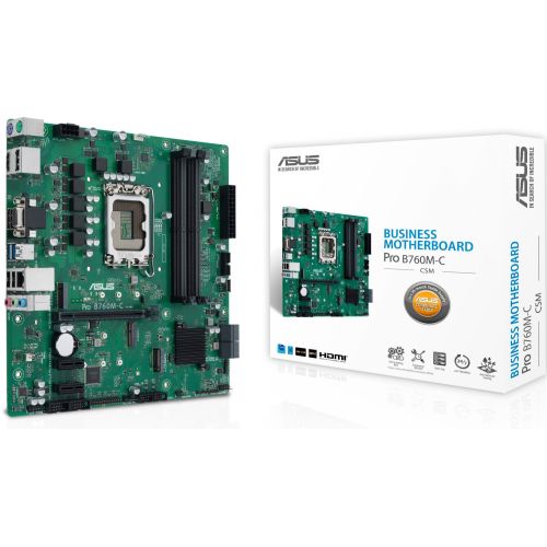 ����������� ����� Asus PRO B760M-C-CSM Soc-1700 Intel B760 4xDDR5 mATX AC`97 8ch(7.1) GbLAN RAID+VGA+HDMI+DP (PRO B760M-C-CSM)
