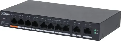  Dahua DH-CS4010-8ET-60 (L2) 8x100/ 2x(1000BASE-T/SFP) 60W  (DH-CS4010-8ET-60)