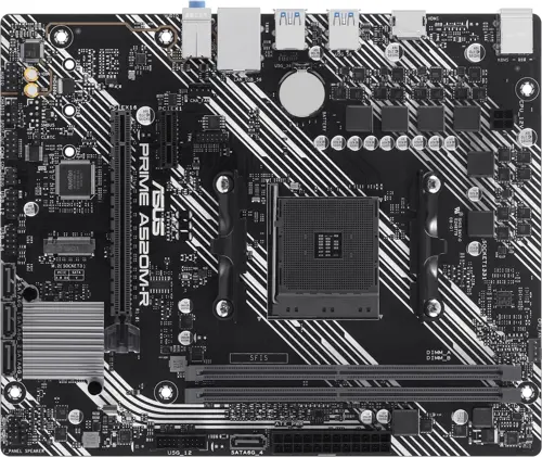   Asus PRIME A520M-R Soc-AM4 AMD A520 2xDDR4 mATX AC`97 8ch(7.1) GbLAN RAID+HDMI (PRIME A520M-R)