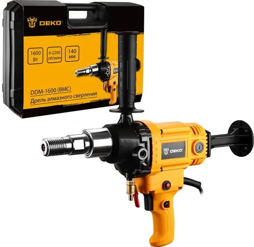 Дрель безударная Deko DDM-1600 1600Вт патрон:быстрозажимной (кейс в комплекте) (085-3010) (085-3010) Дрель безударная Deko DDM-1600 1600Вт патрон:быстрозажимной (кейс в комплекте) (085-3010) (085-3010)