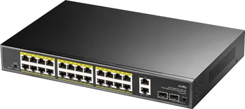  Cudy GS1026PS2 (L2) 26x1/ 2x(1000BASE-T/SFP) 2SFP 24PoE 300W  (GS1026PS2)