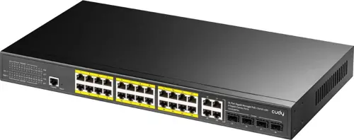  Cudy GS2028PS4-400W (L2) 28x1/ 4x(1000BASE-T/SFP) 24PoE 400W  (GS2028PS4-400W)
