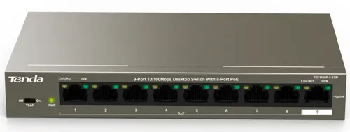  Tenda TEF1109P-8-63W 9x100/ 8PoE 58W  (TEF1109P-8-63W)
