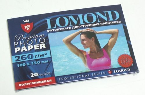Фотобумага Lomond 1103302 10x15/260г/м2/20л./белый полуглянцевое для струйной печати (1103302) Фотобумага Lomond 1103302 10x15/260г/м2/20л./белый полуглянцевое для струйной печати (1103302)