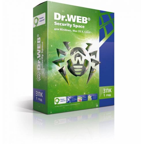   DR.Web Security Space 3  / 1  (BHW-B-12M-3-A3/AHW-B-12M-3-A2) (BHW-B-12M-3-A3/AHW-B-12M-3-A2)