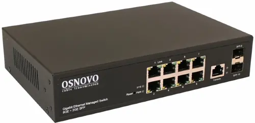  Osnovo SW-70802/L2 (L2) 8x1/ 2SFP  (SW-70802/L2)