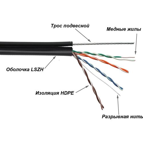   Lanmaster TWT-5EUTP-UNV-TR .5E UTP 4  24AWG LSZH  305  (TWT-5EUTP-UNV-TR)