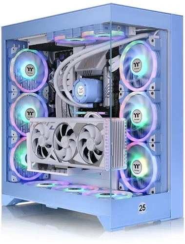 Thermaltake CTE E600MX Hydrangea    E-ATX 11x120mm 4x140mm 2xUSB3.0 audio bott PSU (CA-1Y3-00MFWN-00)