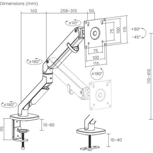 ��������� ��� ��������� Ultramounts UM734SIL �����/����������� 17