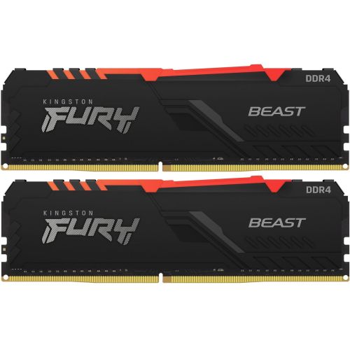  DDR4 2x16GB 3600MHz Kingston KF436C18BB2AK2/32 Fury Beast RGB RTL Gaming PC4-28800 CL18 DIMM 288-pin 1.35 dual rank   Ret (KF436C18BB2AK2/32)