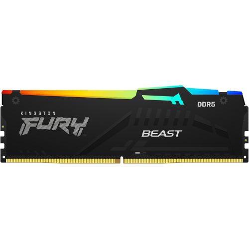������ DDR5 32GB 5600MHz Kingston KF556C36BBEA-32 Fury Beast Expo RGB RTL Gaming PC5-44800 CL36 DIMM 288-pin 1.25� kit single rank � ���������� Ret (KF556C36BBEA-32)