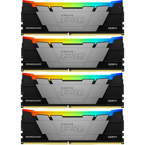  DDR4 4x16GB 3600MHz Kingston KF436C16RB12AK4/64 Fury Renegade RGB RTL Gaming PC4-28800 CL16 DIMM 288-pin 1.35 kit dual rank   Ret (KF436C16RB12AK4/64)