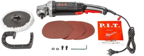 Полировальная машина P.I.T. PPO180-C1 1400Вт 3500об/мин рез.шпин.:M14 d=180мм (PPO180-C1) Полировальная машина P.I.T. PPO180-C1 1400Вт 3500об/мин рез.шпин.:M14 d=180мм (PPO180-C1)
