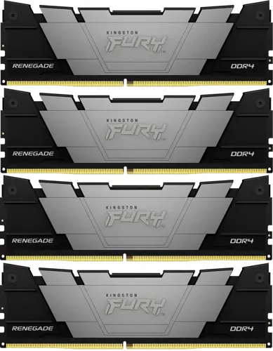  DDR4 4x8GB 3200MHz Kingston KF432C16RB2K4/32 Fury Renegade Black RTL Gaming PC4-25600 CL16 DIMM 288-pin 1.35 single rank   Ret (KF432C16RB2K4/32)