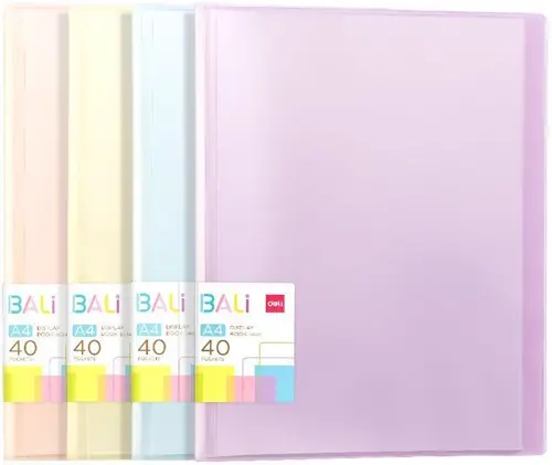 Папка с 40 прозр.вклад. Deli Bali EB034 A4 полипропилен ассорти (EB034) Папка с 40 прозр.вклад. Deli Bali EB034 A4 полипропилен ассорти (EB034)