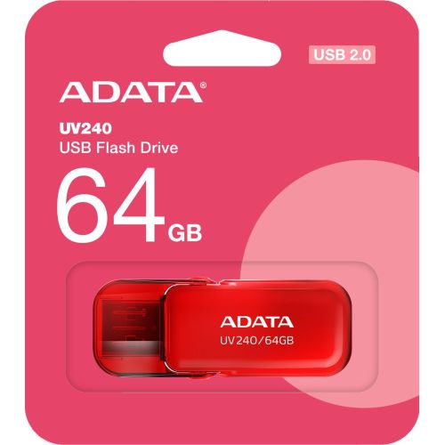Флеш Диск A-Data 64GB UV240 AUV240-64G-RRD USB2.0 красный (AUV240-64G-RRD) Флеш Диск A-Data 64GB UV240 AUV240-64G-RRD USB2.0 красный (AUV240-64G-RRD)