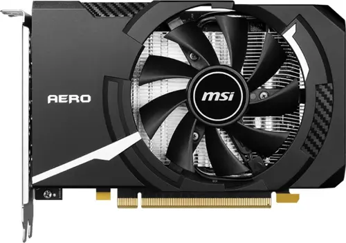  MSI PCI-E 4.0 RTX 4060 AERO ITX 8G OC NVIDIA GeForce RTX 4060 8Gb 128bit GDDR6 2490/17000 HDMIx1 DPx3 HDCP Ret (RTX 4060 AERO ITX 8G OC)