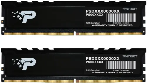 Память DDR5 2x32GB 4800MHz Patriot PSP564G4800KH1 Signature Premium RTL PC5-38400 CL40 DIMM 288-pin 1.1В kit single rank с радиатором Ret (PSP564G4800KH1) Память DDR5 2x32GB 4800MHz Patriot PSP564G4800KH1 Signature Premium RTL PC5-38400 CL40 DIMM 288-pin 1.1В kit single rank с радиатором Ret (PSP564G4800KH1)