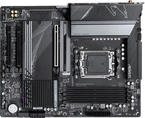 ����������� ����� Gigabyte B650 AORUS ELITE AX V2 Socket AM5 AMD B650 4xDDR5 ATX AC`97 8ch(7.1) 2.5Gg RAID+HDMI+DP (B650 A ELITE AX V2)