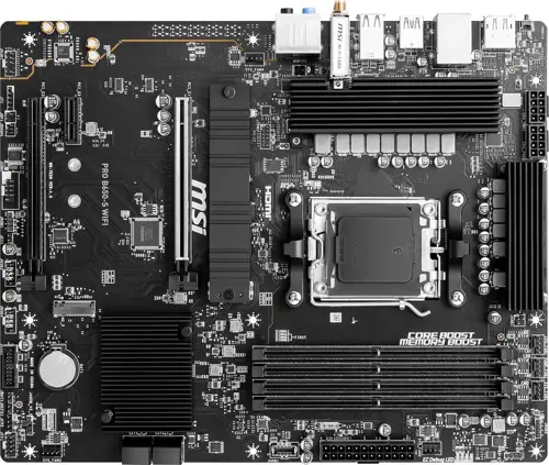 ����������� ����� MSI PRO B650-S WIFI Socket AM5 AMD B650 4xDDR5 ATX AC`97 8ch(7.1) 2.5Gg RAID+HDMI+DP (PRO B650-S WIFI)