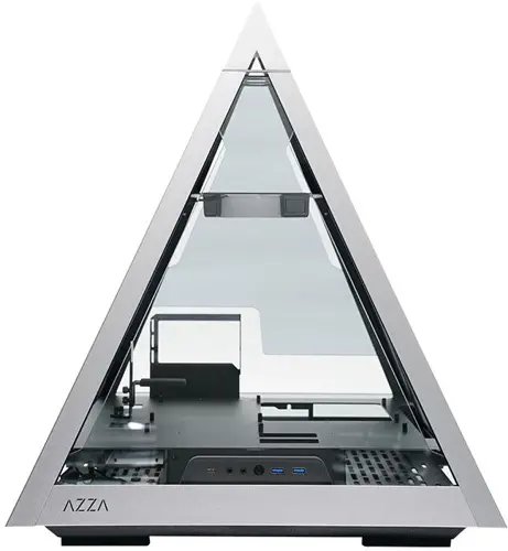 Корпус Azza Pyramid L черный/серебристый без БП ATX 6x120mm 2xUSB3.0 audio bott PSU (CSAZ-804L PYRAMID) Корпус Azza Pyramid L черный/серебристый без БП ATX 6x120mm 2xUSB3.0 audio bott PSU (CSAZ-804L PYRAMID)