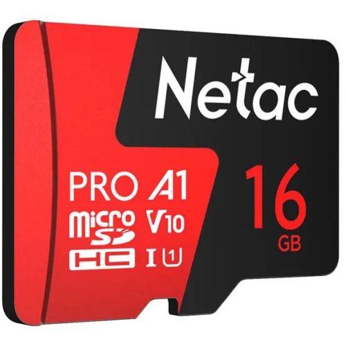   microSDHC 16GB Netac NT02P500PRO-016G-S P500 Extreme Pro V10 A1 w/o adapter (NT02P500PRO-016G-S)
