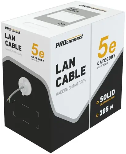   PROconnect 01-0043-3 .5E UTP 4  24AWG PVC  305  (01-0043-3)