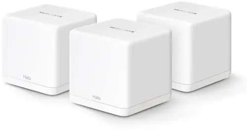 Бесшовный Mesh роутер Mercusys Halo H60X(3-pack) AX1500 10/100/1000BASE-TX белый (упак.:3шт) (HALO H60X(3-PACK))