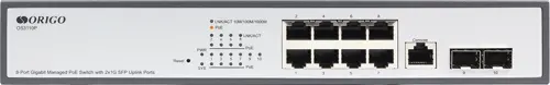  Origo OS3110P OS3110P/135W/A1A (L2) 8x1/ 2x(1000BASE-T/SFP) 2SFP 8PoE 8PoE+ 135W  (OS3110P/135W/A1A)